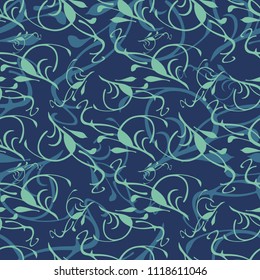 Small Floral Seamless Pattern with Cute Flowers . Feminine Texture in Rustic, Calico. Vector Spring and summer