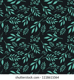 Small Floral Seamless Pattern with Cute Flowers . Feminine Texture in Rustic, Calico. Vector Spring and summer