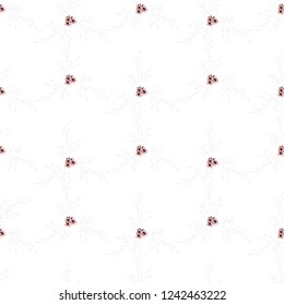 Small Floral Seamless Pattern with Cute Daisy Flowers. Feminine Rapport for Textile, Fabric, Wallpaper in Trendy Liberty Style. Colorful Seamless Pattern with Tiny Flowers. Vector Background.