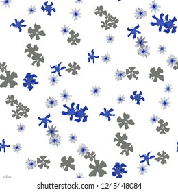 Small Floral Seamless Pattern with Cute Wild Flowers. Feminine Rapport for Cloth, Dress, Underwear in Trendy Country Style. Colorful Seamless Pattern with Tiny Flowers. Vector Background
