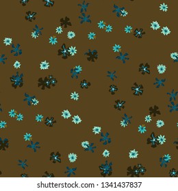 Small Floral Seamless Pattern with Cute Wild Flowers. Girlie Rapport for Print, Textile, Fabric in Trendy Country Style. Colorful Seamless Pattern with Tiny Flowers. Vector Background