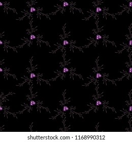 Small Floral Seamless Pattern with Delicate Daisy Flowers. Feminine Rapport for Linen, Textile, Wallpaper in Trendy Country Style. Colorful Seamless Pattern with Tiny Flowers. Vector Background.