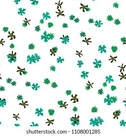 Small Floral Seamless Pattern with Gentle Wild Flowers. Feminine Rapport for Linen, Textile, Fabric in Trendy Country Style. Colorful Seamless Pattern with Tiny Flowers. Vector Background