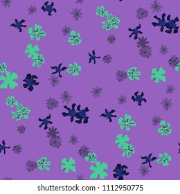 Small Floral Seamless Pattern with Gentle Wild Flowers. Feminine Rapport for Cloth, Dress, Underwear in Trendy Country Style. Colorful Seamless Pattern with Tiny Flowers. Vector Background