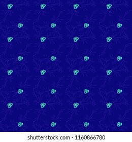 Small Floral Seamless Pattern with Gentle Daisy Flowers. Feminine Rapport for Linen, Fabric, Wallpaper in Trendy Liberty Style. Colorful Seamless Pattern with Tiny Flowers. Vector Background.
