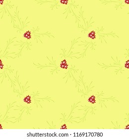 Small Floral Seamless Pattern with Gentle Daisy Flowers. Feminine Rapport for Linen, Fabric, Wallpaper in Trendy Liberty Style. Colorful Seamless Pattern with Tiny Flowers. Vector Background.