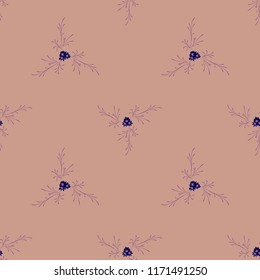 Small Floral Seamless Pattern with Gentle Daisy Flowers. Feminine Rapport for Textile, Fabric, Wallpaper in Trendy Country Style. Colorful Seamless Pattern with Tiny Flowers. Vector Background.