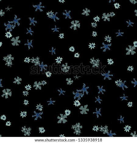 Small Floral Seamless Pattern with Gentle Wild Flowers. Feminine Rapport for Cloth, Dress, Underwear in Trendy Liberty Style. Colorful Seamless Pattern with Tiny Flowers. Vector Background