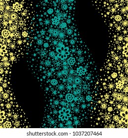Small Floral Seamless Pattern. Little Flowers Hand Drawn in Zentangle Style. Vector Simple Background for Wallpaper, Textile, Fabric. Seamless Texture with Gentle Doodle Blossoms