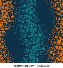 Small Floral Seamless Pattern. Little Flowers Hand Drawn in Zentangle Style. Vector Simple Background for Wallpaper, Textile, Fabric. Seamless Texture with Gentle Doodle Blossoms