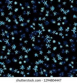 Small Floral Seamless Pattern with Lovely Wild Flowers. Feminine Rapport for Wallpaper, Linen, Chintz in Trendy Liberty Style. Colorful Seamless Pattern with Tiny Flowers. Vector Background