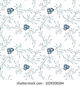 Small Floral Seamless Pattern Pretty Daisy Stock Vector Royalty Free