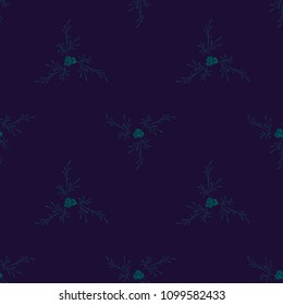 Small Floral Seamless Pattern with Pretty Daisy Flowers. Feminine Rapport for Linen, Textile, Fabric in Trendy Rustic Style. Colorful Seamless Pattern with Tiny Flowers. Vector Background.