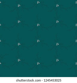Small Floral Seamless Pattern with Pretty Daisy Flowers. Feminine Rapport for Linen, Fabric, Wallpaper in Trendy Liberty Style. Colorful Seamless Pattern with Tiny Flowers. Vector Background.