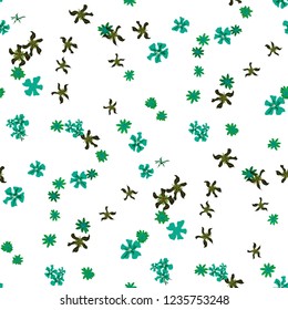 Small Floral Seamless Texture with Cute Wild Flowers. Feminine Rapport for Wallpaper, Linen, Chintz in Trendy Country Style. Colorful Seamless Pattern with Tiny Flowers. Vector Background