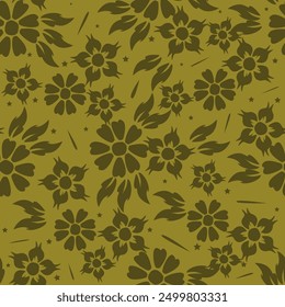 Pequeña textura floral sin costuras con delicadas flores silvestres. Femenino Rapport para impresión, lino, tela en estilo Country de moda. Patrón inconsútil colorido con las flores minúsculas. Antecedentes del Vector