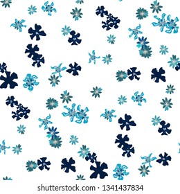 Small Floral Seamless Texture with Gentle Wild Flowers. Feminine Rapport for Wallpaper, Dress, Chintz in Trendy Country Style. Colorful Seamless Pattern with Tiny Flowers. Vector Background