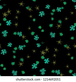 Small Floral Seamless Texture with Lovely Wild Flowers. Feminine Rapport for Wallpaper, Dress, Underwear in Trendy Liberty Style. Colorful Seamless Pattern with Tiny Flowers. Vector Background