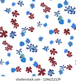 Hand Drawn Abstract Ditsy Flowers Seamless Stock Vector (Royalty Free ...