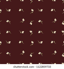 small floral tulips pattern seamless vector. Applicable for gift box, wrapping paper ,coverbook,  banner, social media , fabric motif, bikini, nightdress, summer dress, frieze, soft case, batik, 