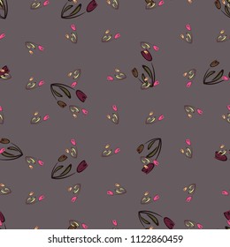 small floral tulips pattern seamless vector. Applicable for gift box, wrapping paper ,coverbook,  banner, social media , fabric motif, bikini, nightdress, summer dress, frieze, soft case, batik, 