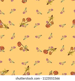 small floral tulips pattern seamless vector, Applicable for gift box, wrapping paper ,coverbook,  banner, social media , fabric motif, bikini, nightdress, summer dress, frieze, soft case, batik, 