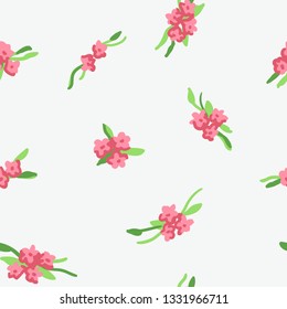 Small florals delicate seamless repeat pattern for textiles, stationary, cards, invitations etc.