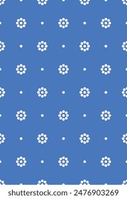 Small flower cute seamless pattern template. Vector illustration.