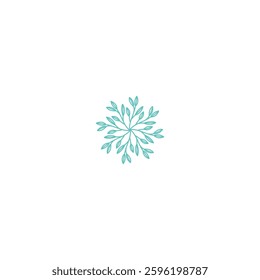 small flower logo design icon vector