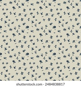 Small flower pattern for fabric print, textile, fasion, art, etch