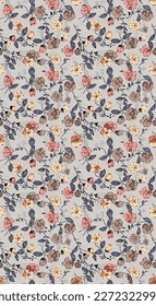 small flower pattern image for fabric textile