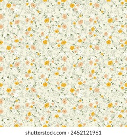 small flower seamless pattern background