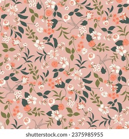 small flower seamless pattern on background