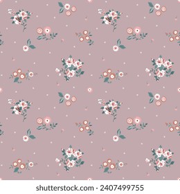 small flower seamless pattern on background