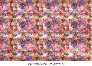 small flower seamless pattern ,pink flower in a vector form 