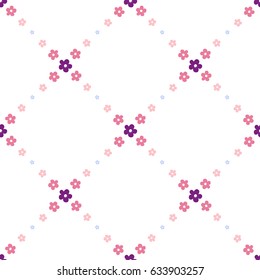 Small flower. Vector illustration of seamless baby pattern.
