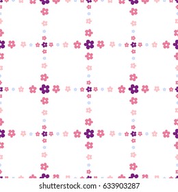 Small flower. Vector illustration of seamless baby pattern.
