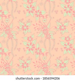 Kleine Blumen. Hintergrund. Moderner Orient-Bericht.