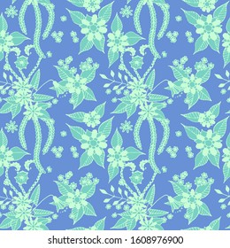 Small Flowers. Background. Trendy Orient Rapport.