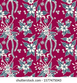 Small Flowers. Background. Vintage Indian