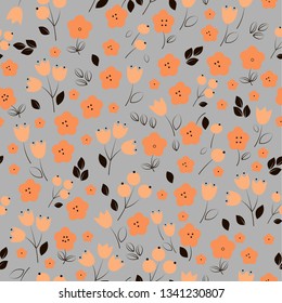 Small flowers background.vector illustration
