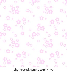Small flowers daisies seamless texture