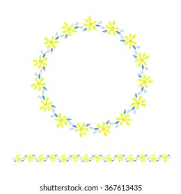 small flowers decoration borders