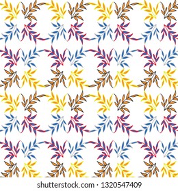  small flowers. Floral background for textiles.