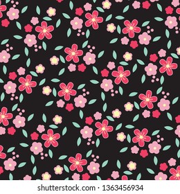 Small flowers. Floral background for textiles.