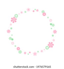 small Flowers frame. Vector illustration that is easy to edit.