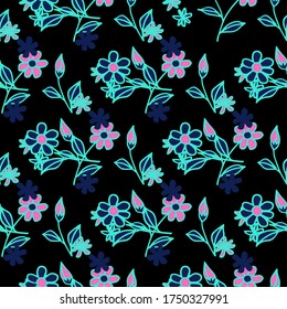 Small Flowers. Pattern. for Chintz, Paper,