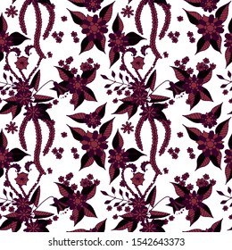 Small Flowers. Pattern. Gentle Indian Rapport.