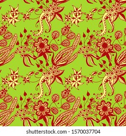 Small Flowers. Pattern. Gentle Turkish Rapport.