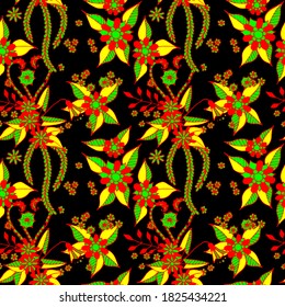 Small Flowers. Pattern. Retro Turkish Rapport.